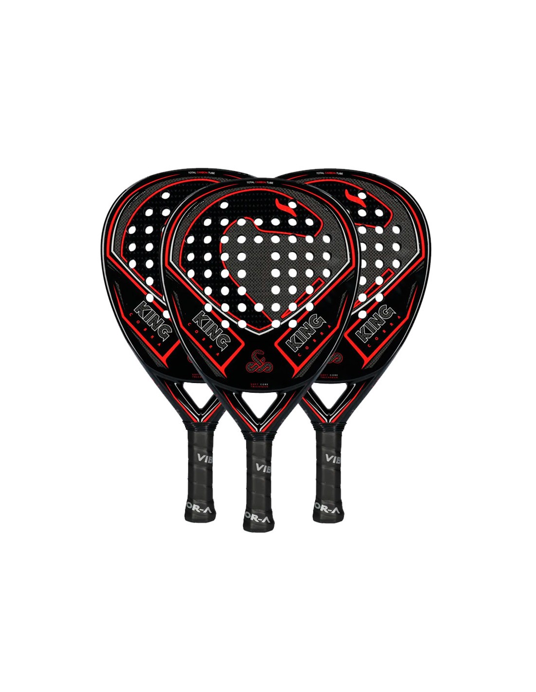 Pack Padel 3 Vibora King Cobra Raquettes De Padel