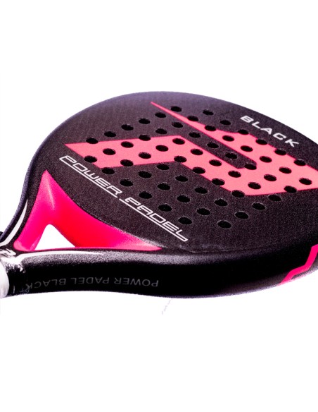 POWER PADEL SCHWARZ PINK ROUGE | Paddle-Schläger