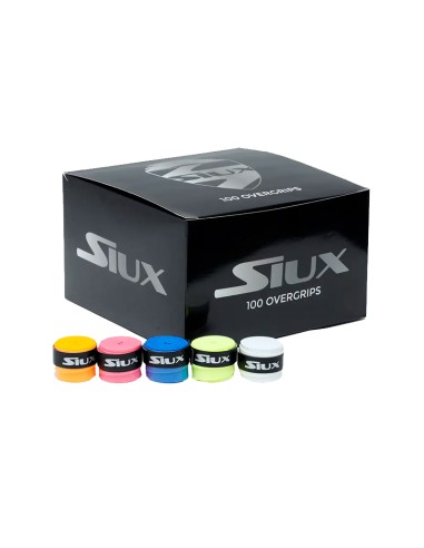 Caja Overgrips Siux multicolor 100 unidades