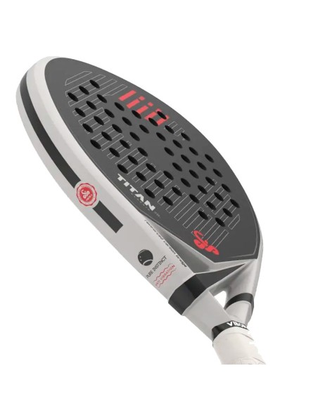 Vibor-A Titan Junior Classic White 2025 - Pala Da Padel Bambino Forma A Goccia Leggera