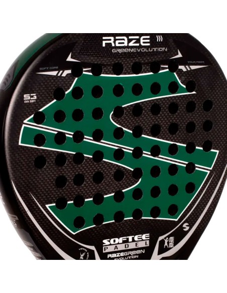 Softee Raze Evolution Verde Carbono 2024 | Raquetes de paddle