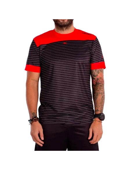 T-shirt noir anniversaire Vibora King Cobra X | Vêtements de padel