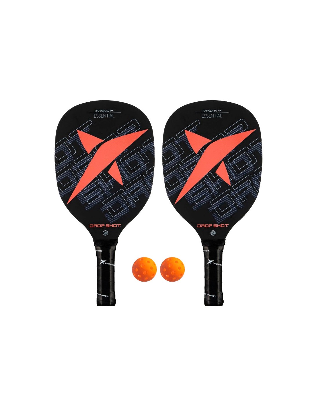 Pack 2 palas Pickleball Drop Shot Rafaga 1.0 + 2 bolas | Pickleball...