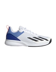 Tênis Adidas Courtflash Speed Branco e Azul | Sapatos de padel