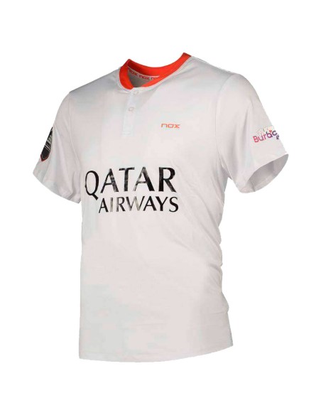 Maglia ufficiale bianca 2023 Nox Agustin Tapia | Abbigliamento da Padel