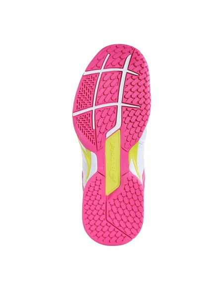 Chaussures Babolat Propulse Blast Blanc/Rose | Chaussures de padel