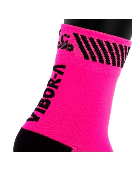 Vibora Kait Halbrunde Socken in Fluorrosa | Paddelkleidung