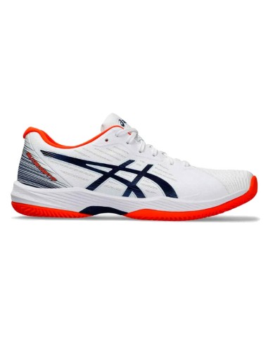 Zapatillas Asics Solution Swift FF Clay Blanco Azul Marino