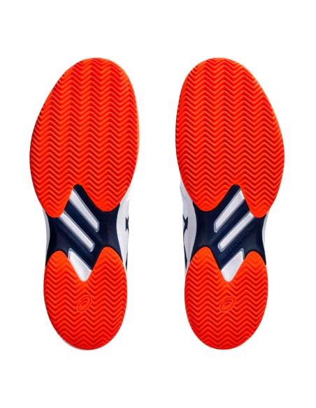 Scarpe Asics Solution Swift FF Clay bianche e blu navy | Zapati...