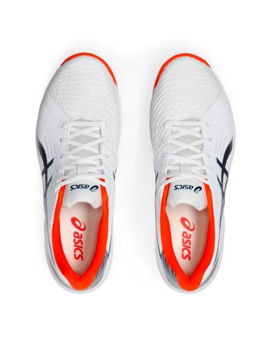 Scarpe Asics Solution Swift FF Clay bianche e blu navy | Zapati...