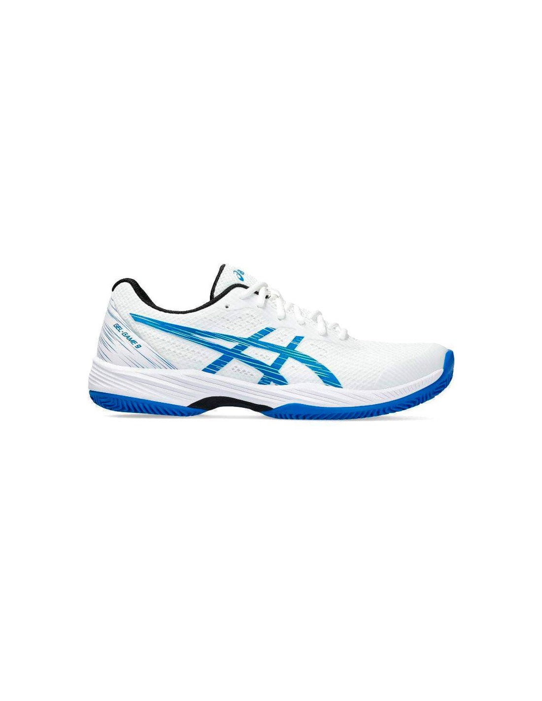 Asics blanche bleu hotsell