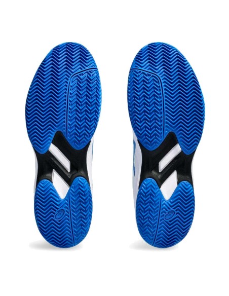 Chaussures Asics Gel Game 9 Clay Blanc Bleu | Chaussures de padel