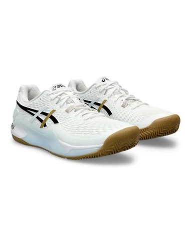 Asics Boss Gel Resolution 9 Clay Schuhe Weißgold | Schuh...