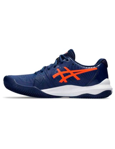 Scarpe Asics Gel Challenger 14 Clay Blu Navy Arancione | Zapat...