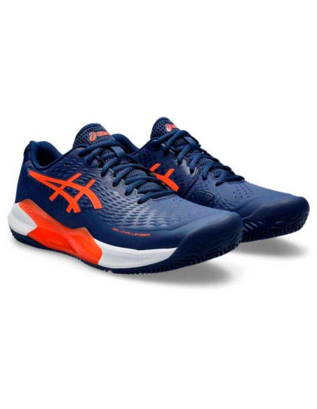 Tênis Asics Gel Challenger 14 Clay Azul Marinho Laranja | Zapat...