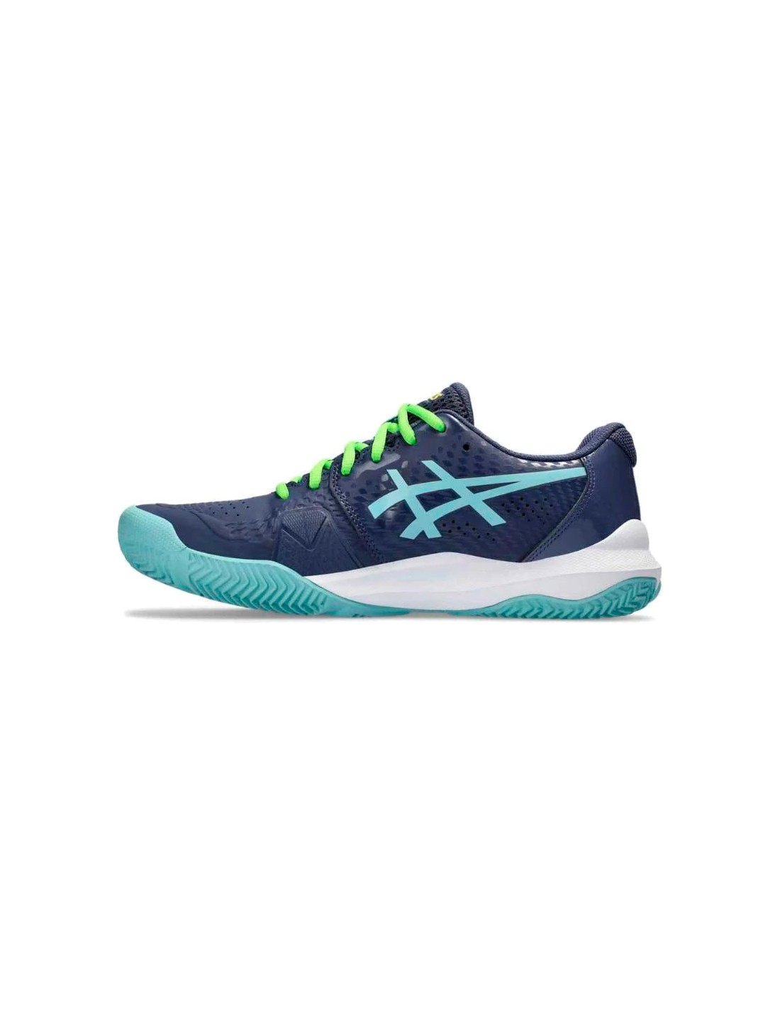 Asics Gel Challenger 14 Padel Marineblau Grun Schuhe Padel Schuhe