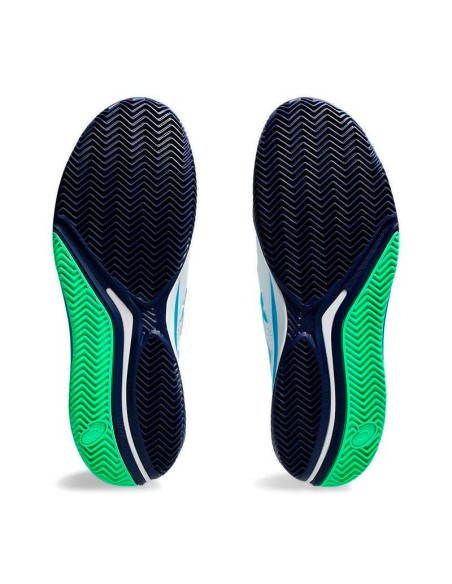 Chaussures de terre battue Asics Gel Resolution 9 Blanc Aqua | Baskets de ...