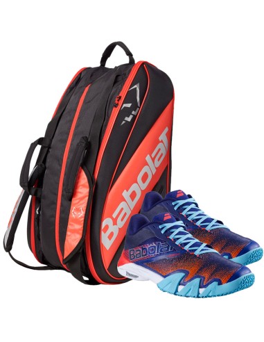 Paletero Babolat Juan Lebron + Jet Premura Blue