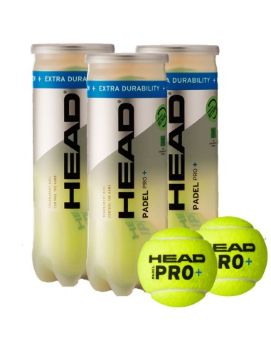 Pelotas Head Padel PRO (Pack x3)