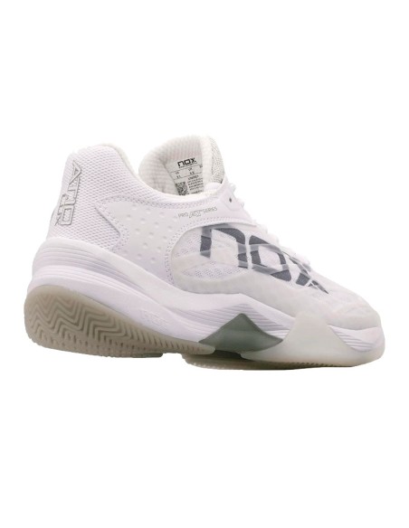Nox At10 Lux Branco Cinza | Sapatos de padel