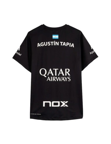 Camiseta Nox Sponsors AT10 Negro de Agustín Tapia Black