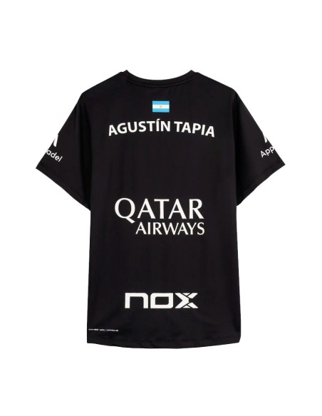 Camiseta Nox Sponsors AT10 Negro de Agustín Tapia Black