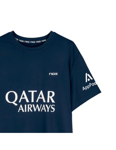 Nox sponsert das blaue AT10-T-Shirt von Agustín Tapia | Paddelkleidung