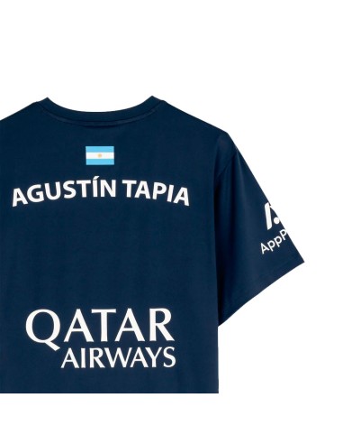 Nox sponsert das blaue AT10-T-Shirt von Agustín Tapia | Paddelkleidung