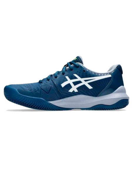 Tênis Asics Gel Challenger 14 Clay Azul Mako Branco | Padel Tênis