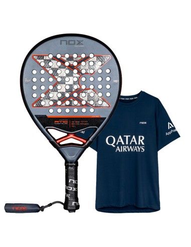 Padel Pack Nox AT10 Genius 18K 2025 + Camiseta Nox Tapia Azul