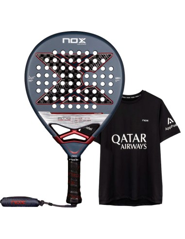 Padel Pack Nox AT10 Genius 12K 2025 + Camiseta Nox Tapia Negro