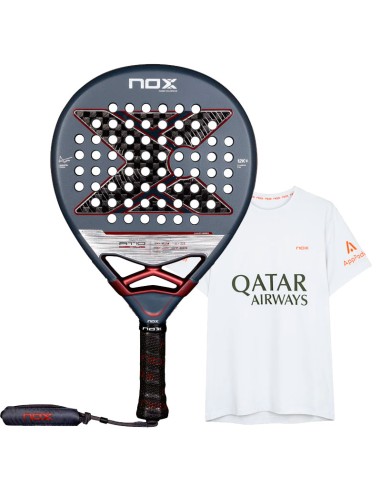 Padel Pack Nox AT10 Genius 12K 2025 + Camiseta Nox Tapia Blanca