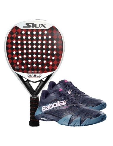 Pack de pádel Siux Diablo Revolution Pro 3 + Babolat Jet Premura