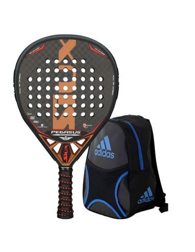 Pack de pádel Siux Pegasus Revolution 12K + Mochila Adidas