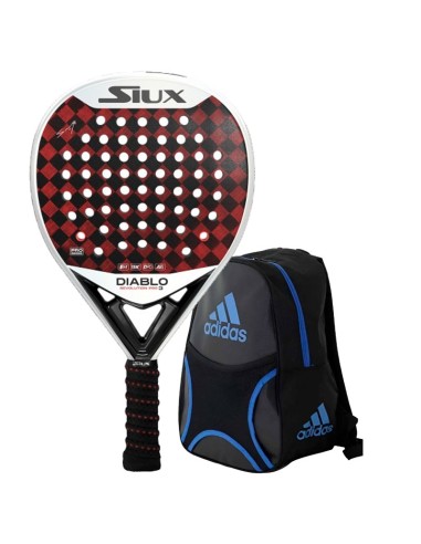 Pack de pádel Siux Diablo Revolution Pro 3 + Mochila Adidas