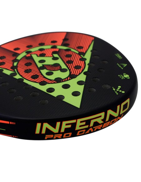Raquete de padel Dunlop Inferno Pro Carbon | raquetes padel