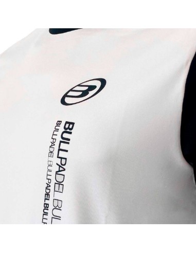 Camiseta Bullpadel Smash Branca | Roupas de padel masculinas