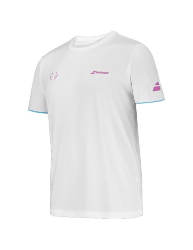 Babolat Rundhals-T-Shirt Juan Lebron Weißes T-Shirt | Paddelkleidung