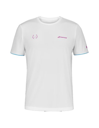 Babolat Camiseta com gola redonda Juan Lebron Camiseta branca