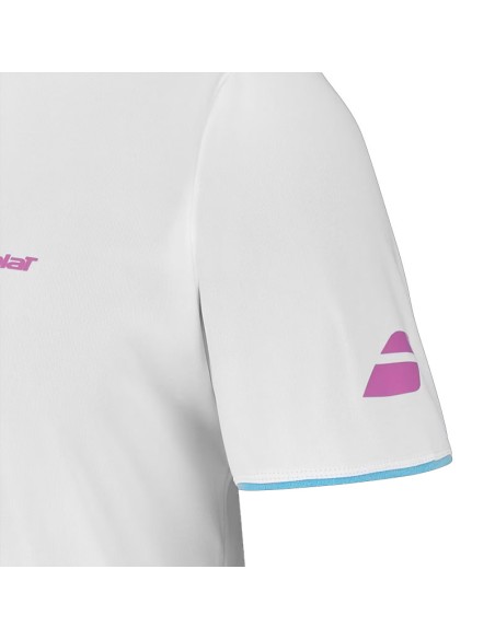 T-shirt col rond Babolat Juan Lebron T-shirt blanc | vêtements de p...