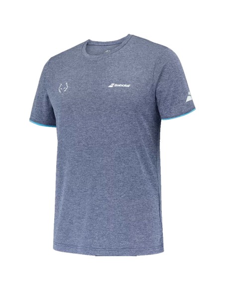 Babolat Rundhals-T-Shirt Juan Lebron Blaues T-Shirt | Paddelkleidung