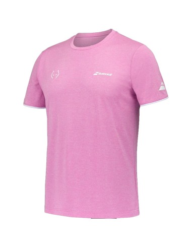 Babolat Rundhals-T-Shirt Juan Lebron Rosa T-Shirt | Paddelkleidung