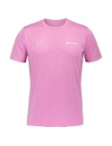 Camiseta Babolat com gola redonda Juan Lebron rosa