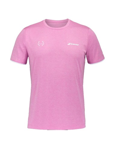 Camiseta Babolat Crew Neck Tee Juan Lebron Pink