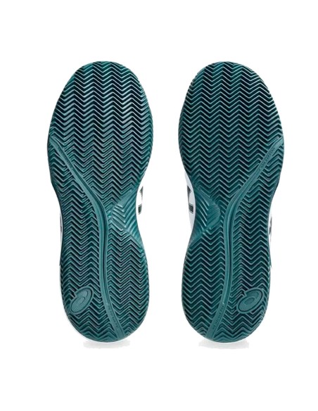 Tênis Asics Gel Dedicate 8 Clay Branco Verde Saxon | Padel Tênis