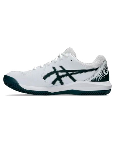 Scarpe Asics Gel Dedicate 8 Clay Bianco Verde Saxon | Scarpe da padel