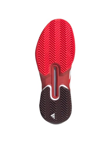 Adidas Adizero Ubersonic 5 Clay Red White Running Shoes | Padel Sne...
