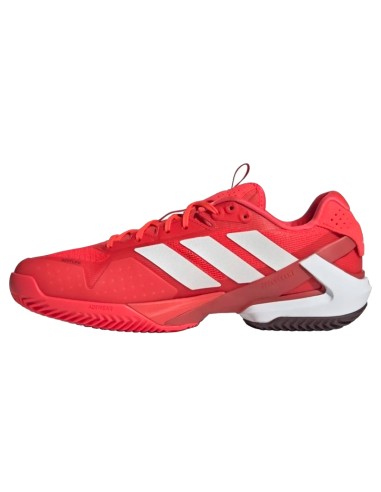 Adidas Adizero Ubersonic 5 Clay Laufschuhe Rot Weiß | Padel-Schuhe