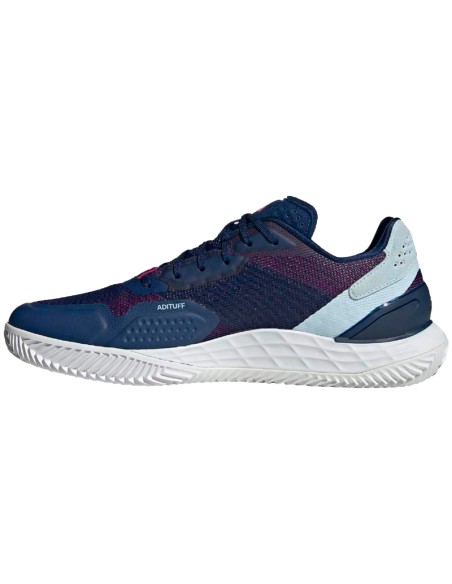 Adidas Defiant Speed 2 Clay Shoes Dark Blue White | Padel Sneakers