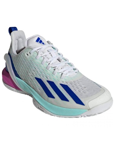 Baskets Adidas Adizero Cybersonic Blanc Aqua Bleu | Chaussures de p...